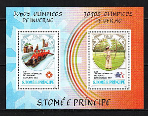 Сан-Томе и Принсипи, 1983, Зимние и Летние Олимпийские игры 1984, блок